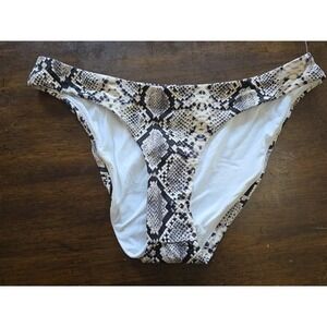 NWT Aqua Swim M Snake Print Bikini Bottom Swimsuit 124072